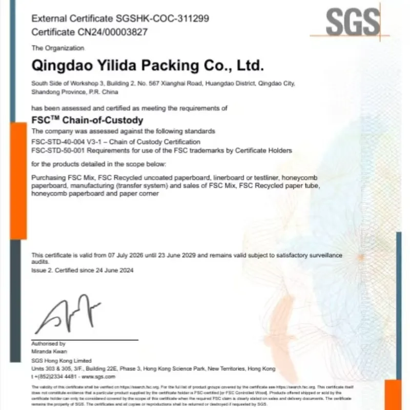 Qingdao Yilida Packaging, FSC Tedarik ve Talep Zinciri Yönetim Sistemi üzerine özel bir eğitim gerçekleştirdi.